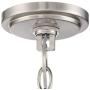 Myland Brushed Nickel Wagon Wheel Chandelier 27'' Wide Modern 6-Light Fixture for Dining Room House Foyer Kitchen Island Entryway Bedroom - Franklin Iron Works
