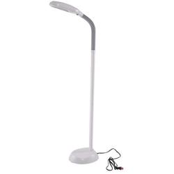 Giantex 5Ft Floor Lamp Light Reading Task Goose Neck for Reading, Crafts, Crocheting, Knitting or Sewing (White)