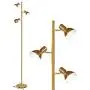 Brightech Ethan - LED Tree Floor Lamp for Mid Century, Modern, Contemporary and Industrial Decor - 3 Light Standing Pole Lamp- Tall Light for Living Room, Bedroom, and Office - Brass