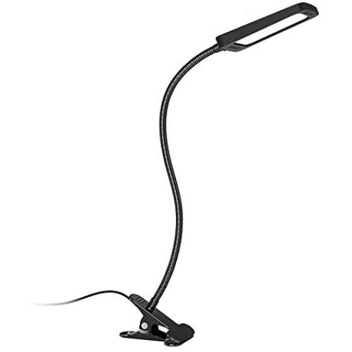 TROND LED Clamp Desk Lamp Task Light (9W, 6000K Daylight, 3-Level Dimmable, Extra-Long Flexible Gooseneck), Adjustable Eye-Care Clamp Light for Painting, Workbench, Craftwork, Reading or Sewing