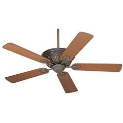 52'' Casa Contessa Vintage Ceiling Fan Control Bronze Copper Walnut Blades for Living Room Kitchen Bedroom Family Dining - Casa Vieja