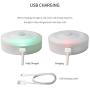 Motion Sensor Light 5v Usb Powered Led Puck Lights Rechargeable Motion Activated Closet Light Wireless Smart Under Cabinet Lighting Warm White Led Night Light for Bedroom Stair Hallway Decor (2 Packs)