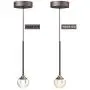 IESTARING One-Light Ceiling Pendant Light, Modern Indoor Mini Premium Crystal Glass Hanging Light Fixture with Adjustable Length for Kitchen Island Dining Room, Bronze Finish (1-Light)