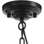 Siljoy Luxury Round Crystal Chandelier Modern LED Dimmable 8-Lights Pendant Lighting Vintage Flush Mount Black Ceiling Fixture for Dining Room Kitchen Entryway, Dia 31.5''