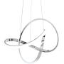 MAYNA Modern Pendant Light with Irregular Ring Lights LED Adjustable Contemporary Ceiling Light Fixture for Kitchen Dining Room Bedroom Kitchen Island Cafe, White, 1 Pack