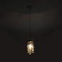 Loclgpm Modern 2 Pack Crystal Pendant Light, Glass Shade Ceiling Lamp, Chandelier Fixture Hanging for Dining Room, Bedroom, Kitchen, Living Room, Restaurant with Adjustable Cord