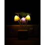 Sensor Led Night Light, Color Changing Plug-in LED Mushroom Dream Bed Lamp