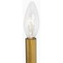 LOG BARN Gold Chandelier, Brass Chandelier, Modern Dining Room Lighting Fixtures for Sitting Room, Bedroom, 6-Light, 22.5” Dia