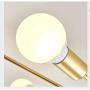 SILJOY Modern Sputnik Chandelier Gold Creative Molecular Ceiling Light Glass Globe Chandeliers Dimmable for Living Room Dining Room
