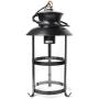 TFCFL Vintage Chandelier Hanging Fixture with 3 Lights Pendant Light Industrial Retro Wood Ceiling Lighting Glass Farmhouse E27/E26 in Blackfor Cabin Kitchen Island Dining Room Bedroom and Foyer