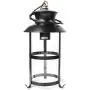 TFCFL Vintage Chandelier Hanging Fixture with 3 Lights Pendant Light Industrial Retro Wood Ceiling Lighting Glass Farmhouse E27/E26 in Blackfor Cabin Kitchen Island Dining Room Bedroom and Foyer
