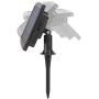 Mr Beams S14 Bulb Solar LED Weatherproof Outdoor String Lights, 27 feet, Black