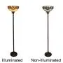 Capulina Tiffany Style Torchiere Floor Lamp, Tiffany Style Floor Light, Victorian Tiffany Pole Lamp, Stained Glass Floor Lamps, Leaded Glass Floor Lamp for Living Room (Tall: 70 inches) Capulina Tiffany Style Torchiere Floor Lamp, Tiffany Style Floor Light, Victorian Tiffany Pole Lamp, Stained Glass Floor Lamps, Leaded Glass Floor Lamp for Living Room (Tall: 70 inches)