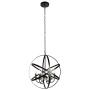 6-Light Farmhouse Chandeliers 23.6'' Industrial Pendant Lighting Metal Ceiling Light Fixture Hanging Light for Dinning Room Kitchen Island Living Room Bedroom Foyer (Golden Dipped)