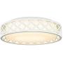VICNIE 12inch Ceiling Light, 15W 1100 Lumens LED Flush Mount Lighting Fixture, Dimmable 3000K Warm White, White Finish, ETL Listed for Kitchen, Hallway, Bedroom, Laundry