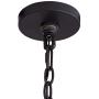 Antler Lodge Black Large Round Chandelier 36 3/4'' Wide Country Cottage Rustic LED Woven Deer Horn 6-Light Fixture for Dining Room House Island Entryway Bedroom Living Room - Franklin Iron Works