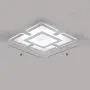 LAKIQ Modern LED Flush Mount Lighting Fixture Nordic Ultrathin Close to Ceiling Light Indoor Square Acrylic Chandelier for Living Room Bedroom Dining Room (Warm Light, 8)