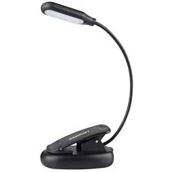 LEPOWER Clip on Book Light/Reading Light/Clip Light with 5 LED Eye Care, 3 Color Changeable, Portable Reading Lamp, Battery & USB Operated, Bed Light for Kids, Bookworms, Students