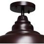 Barn Pendant Lights, FINXIN 1-Light Hanging Light for Kitchen Dining Table Oil-Rubbed Brown/Black 12'' Ceiling Dome Pendant Lighting E26 Base (Brown)