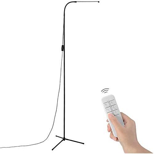 Vorally Floor Lamp for Living Room Bedroom Craft LED Floor Lamps Remote and Touch Control, Dimmable Reading Standing Lamp Adjustable Long Lifespan 1000 Lumen 3 Color Temperature 8W