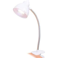 super1798 Candy Color Clip on Light Reading Light Book Lamp for Desk, Bed Headboard and Computers White