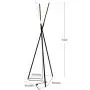 Brightech Stix LED Tripod Floor Lamp for Living Room - Dimmable Modern Standing Lamp, with 3 Lights for Bedroom - Contemporary Office Lighting- Black