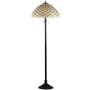 JONATHAN Y JYL8009A Lee Style 62'' LED Floor Lamp, Tiffany, Traditional for Bedroom, Living Room, Bronze