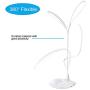 Multifunctional Led Desk Lamp with 2000mAh Rechargeable Battery,6W Brightness, 3 Lighting Mode, Flexible Gooseneck, Touch Control, Eye-Caring Dorm Study Office Bedroom Lamp with Adapter