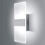 Lightess Modern Wall Sconce 12W Up Down Wall Lights Acrylic LED Wall Lamp for Hallway Bedroom Corridor, Cool White, HS521-1