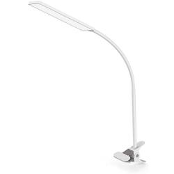 TOPESEL 48 LEDs Desk Lamp, Eye-Care Dimmable Flexible Gooseneck 5W USB Clamp Desk Lamp, 3 Color Temperatures, 14 Brightness Levels Clip Table Light, White