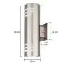 TENGXIN Outdoor Wall Sconce,Up/Down Wall Light,Stainless Steel 304 and Toughened Glass Material,E27,Waterproof,UL Listed. TENGXIN Outdoor Wall Sconce,Up/Down Wall Light,Stainless Steel 304 and Toughened Glass Material,E27,Waterproof,UL Listed.