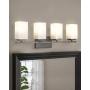 Zeyu 4-Light Bathroom Vanity Light, 26 Inch Vanity Wall Light for Bathroom, Oil Rubbed Bronze Finish with Frosted Glass Shade, 6106-4 ORB