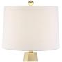 Julie Modern Table Lamps Set of 2 Tapered Column Fabric Drum Shade for Living Room Bedroom Bedside Nightstand Office Family - 360 Lighting