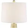 Julie Modern Table Lamps Set of 2 Tapered Column Fabric Drum Shade for Living Room Bedroom Bedside Nightstand Office Family - 360 Lighting