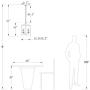 Maxax 4-Lights Lantern Chandelier Square Dining Room Light Fixture Hanging with Adjustable Hanging Height for Dining Living Room Foyer Office, Chrome Finish