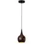LITFAD Industrial Style Pendant Light 7.87'' Weathered Iron Shade Single Vase Shape Pendant Lamp Mounted Ceiling Lighting fixtures with Adjustable Chain for Kitchen Dining Room Restaurant Bar - B