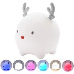 Night Light for Kids, Rechargeable Cute Nightlights for Baby, Children Sleep Breathing Lamp for Nursery Gift