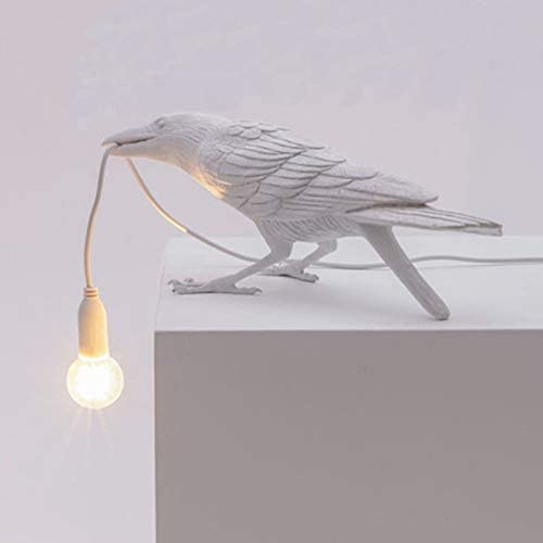 Lux Raven Light, Raven Table Lamp, Bird Lamp Desk Lamp, Crow Design Nordic LED Table Lamp Modern Art Deco Table Lamps Bedside Decor for Living Room Decoration Raven Desk Lamp