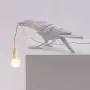 Black & White Lux Raven Light Crow Table Lamp Nordic Table Lamp Wall Lamp,Resin Crow Bird LED Lamp Modern Art Deco Bedside Light Wall Sconce Light Decor for Bedroom Living Room Home Office Lamp