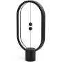 ALLOCACOC Heng Balance Lamp - Ellipse Magnetic Mid-air Switch USB Powered LED Lamp, Warm Eye-Care LED Lamp, Table Lamp, Decoration for Bedroom, Living Room, Dining Room and Office (Black)