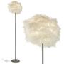 Modern Floor Lamp with White Feather Shade by Light Accents - Standing Lamp for Living Room Modern Floor Lamp with White Feather Shade by Light Accents - Standing Lamp for Living Room