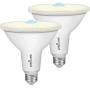 Sengled Motion Sensor Outdoor Light Dusk to Dawn Light Bulbs, LED Flood Lights Outdoor, Security Light E26 PAR38 Motion Activated 3000K Warm White, 1050LM, Waterproof, 2 Pack 4th Gen