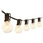 Outdoor String Lights 75Ft G40 UL Listed 80 Edison Bulbs (5 Spare) Globe String Lights Waterproof for Patio Balcony Porch Bistro Cafe Indoor Hanging Lights Christmas Party Decor with 75 E12 Sockets