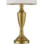 BOBOMOMO 25.25 Modern USB Table Lamp Set of 2 for Living Room Bedroom Bedside Lamps with Charging Port Fabric Drum Shade (Gold)