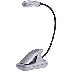 Light It! By Fulcrum, LED Book Reading Light, Clip On, Silver