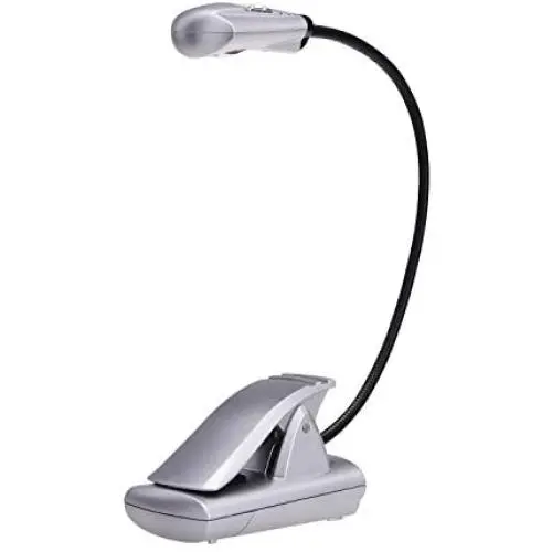 Light It! By Fulcrum, LED Book Reading Light, Clip On, Silver Light It! By Fulcrum, LED Book Reading Light, Clip On, Silver