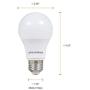 LEDVANCE 79284 Sylvania Non-Dimmable Semi-Directional Led Lamp, 8.5 W, 120 V, A19, Medium, 11000 Hr, 4 Pack, Daylight, 4 Count