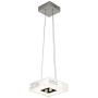 LED Semi-Flush Mount Ceiling Light Fixture,Modern Mini Chandelier Fixtures 1 Ring Hanging Pendant Lighting with Crystals 7.48'' x 7.48'' Dimmable Dining Room Lights Natural Light 4000K