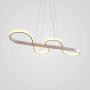 Leniure White Musical Note LED Light Pendant Lamp Chandelier Lighting Fixture 30'' Wide 14'' Deep 4'' High, Warm White 3000K
