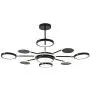 FangYanMei LED Chandelier Modern Acrylic Ceiling Lights Black Metal Lighting, Close to Ceiling Light Nordic Restaurant LED Pendant Lights Lamp Used for Living Room Bedroom Dining Room Lighting